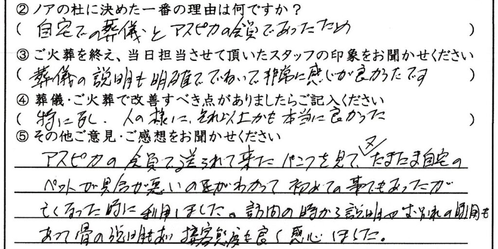 坂井市のお客様「人の様に、それ以上かも本当に良かった」(ポメラニアン)